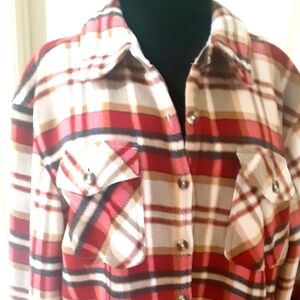 NWOT Sage Plaid Jacket